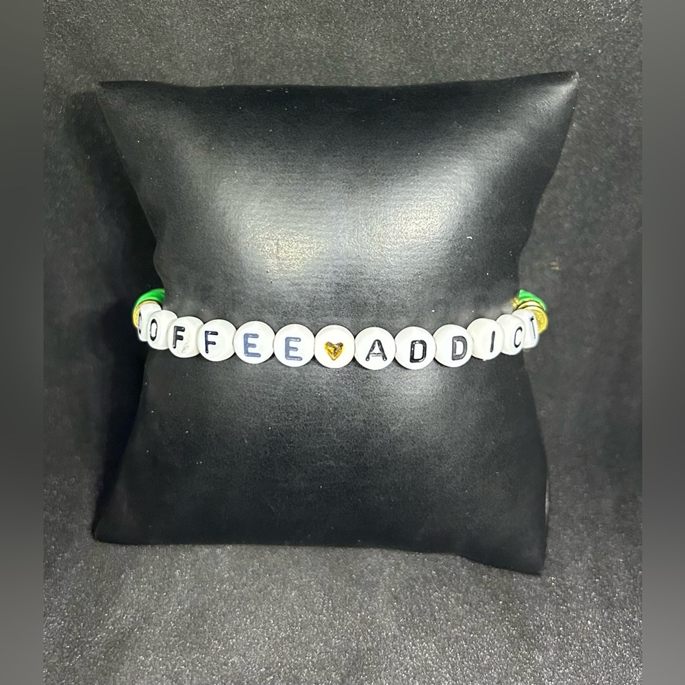Coffee Addict Heishi Bracelet